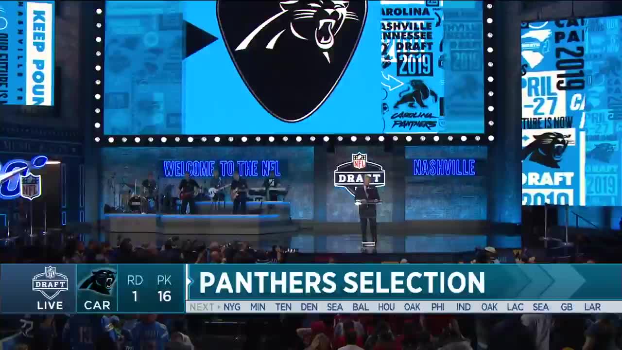 Watch Panthers' selection of Brian Burns in first round of 2019