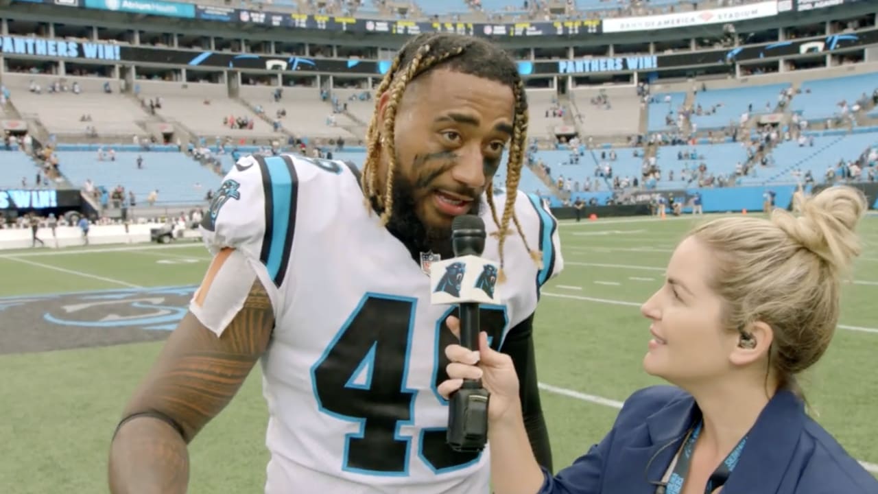 1-on-1 with Panthers LB Frankie Luvu – Queen City News