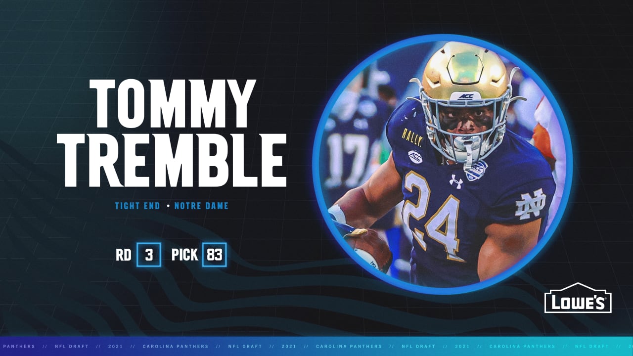 2021 NFL Draft, TE Tommy Tremble Selected by Carolina