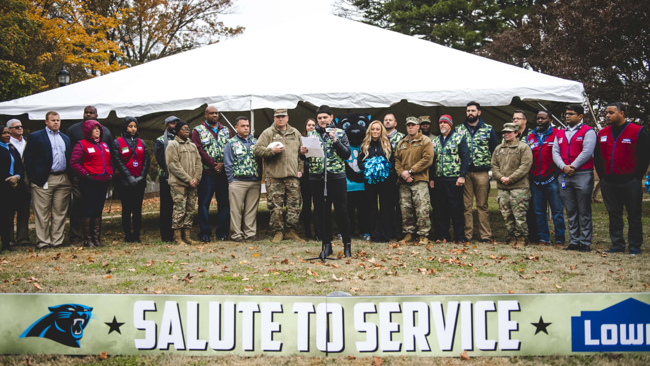 Salute to Service: Panthers and Lowe's host ground-breaking