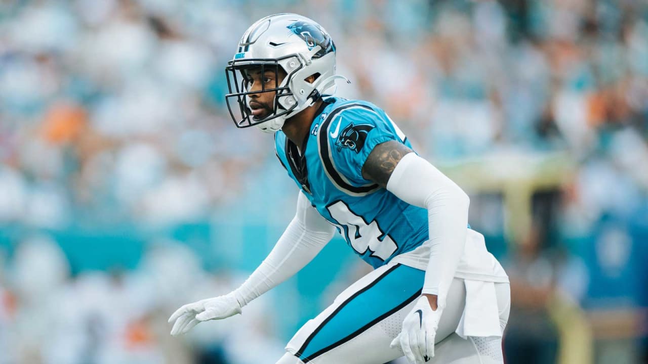 A.J. Bouye Carolina Panthers Game-Used Nike #24 Jersey vs. Atlanta Falcons  on October 31, 2021