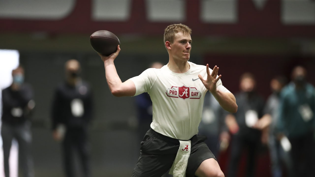 Highlights from Mac Jones' pro day at Alabama