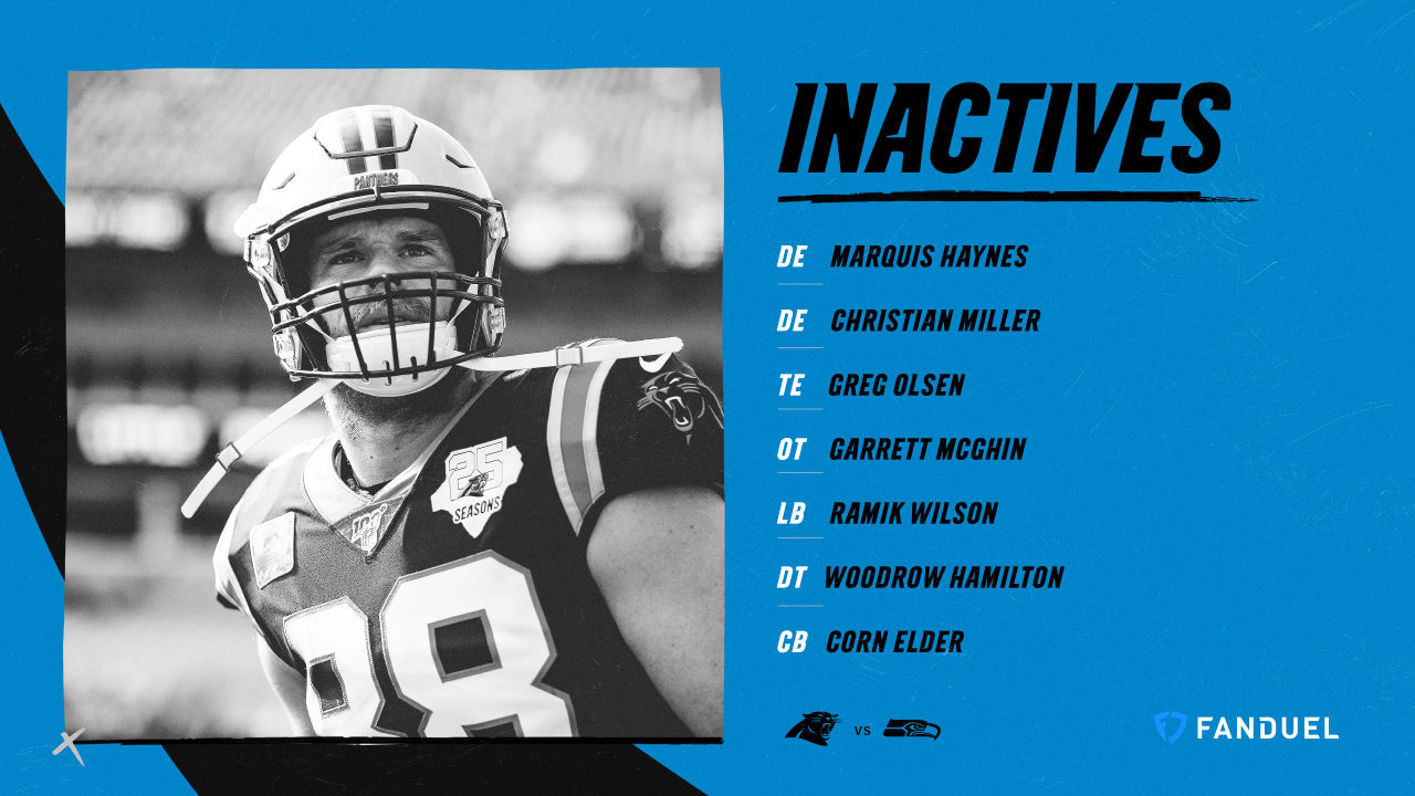 Week 15 FanDuel Inactives: Eric Reid cleared to play vs. Seahawks