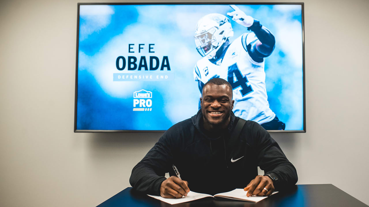 London game a homecoming for Panthers DE Efe Obada