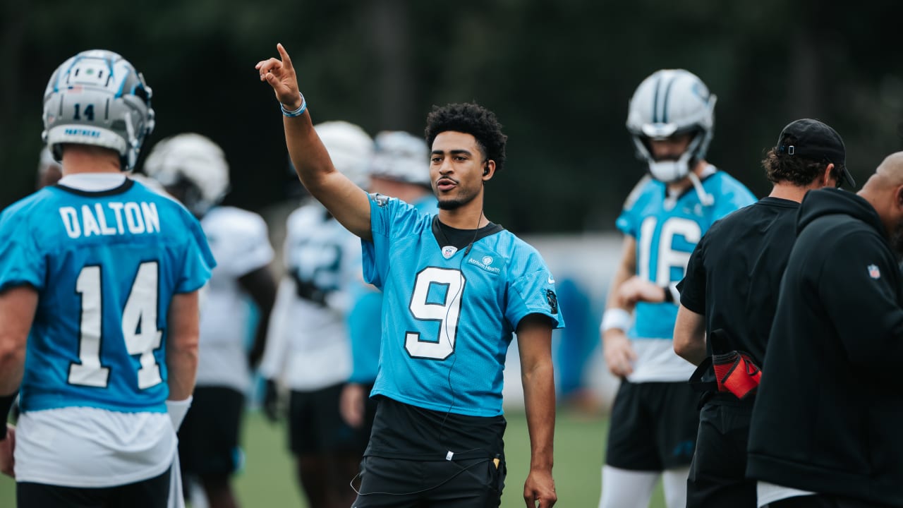 Reich: Panthers QB Bryce Young on track to play Sunday vs Vikings