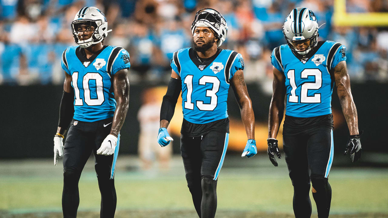 Ray-Ray McCloud of the Carolina Panthers runs a punt back against