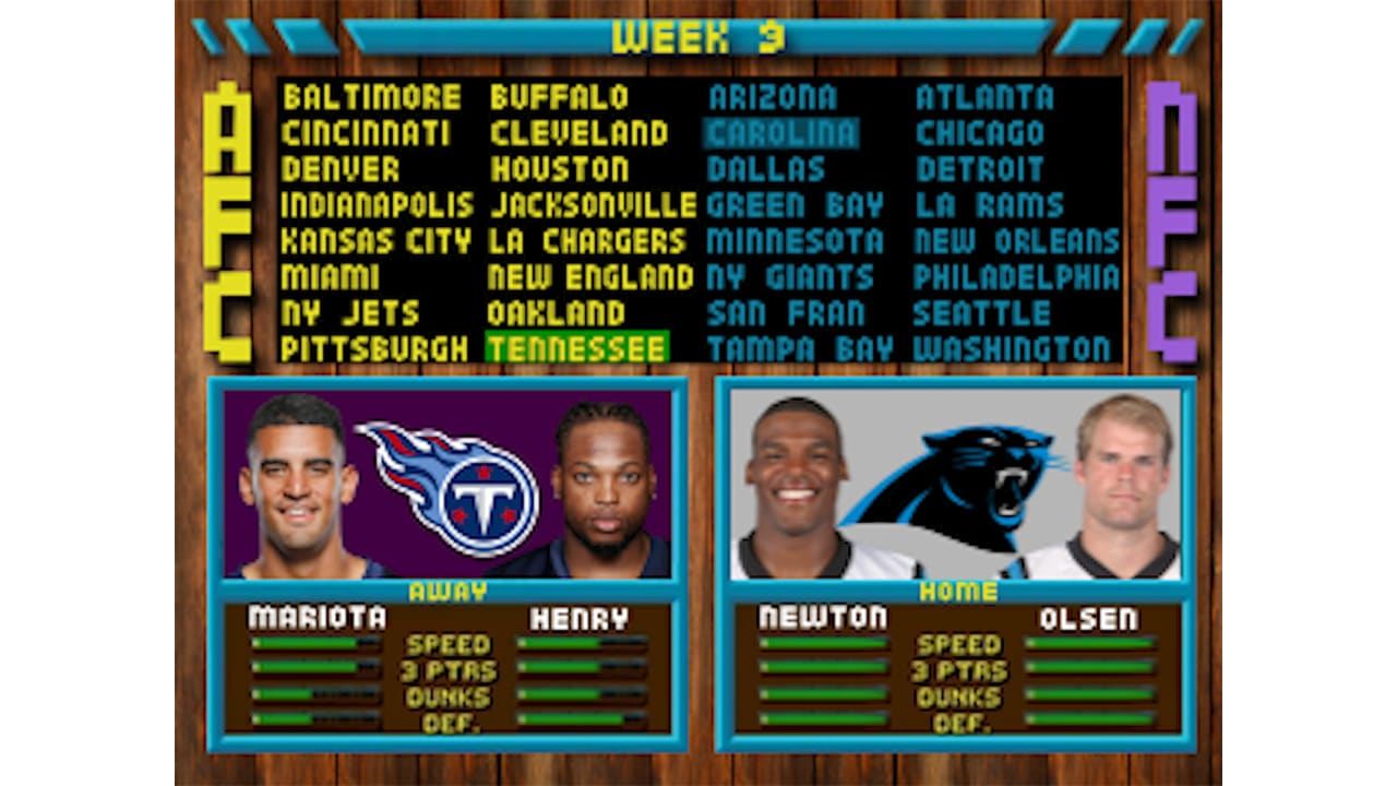 All the retro games featured in the Panthers' 2019 schedule release video