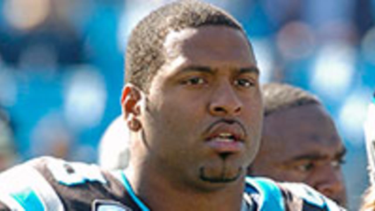 HBD Mike Rucker February 28th 1975: age 42  Carolina panthers, Nfl teams,  Football helmets