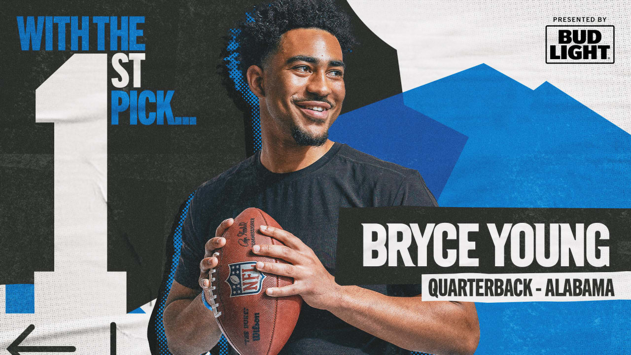 De Panthers selecteerden quarterback Bryce Young met de eerste algemene keuze in het ontwerp van 2023