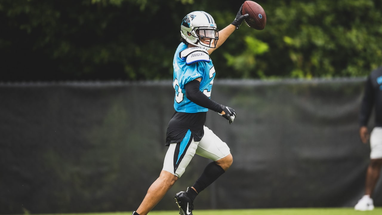 Carolina Panthers' Gerald McCoy (93) runs a drill during practice at the  NFL football team's training camp in Spartanburg, S.C., Monday, July 29,  2019. (AP Photo/Chuck Burton Stock Photo - Alamy