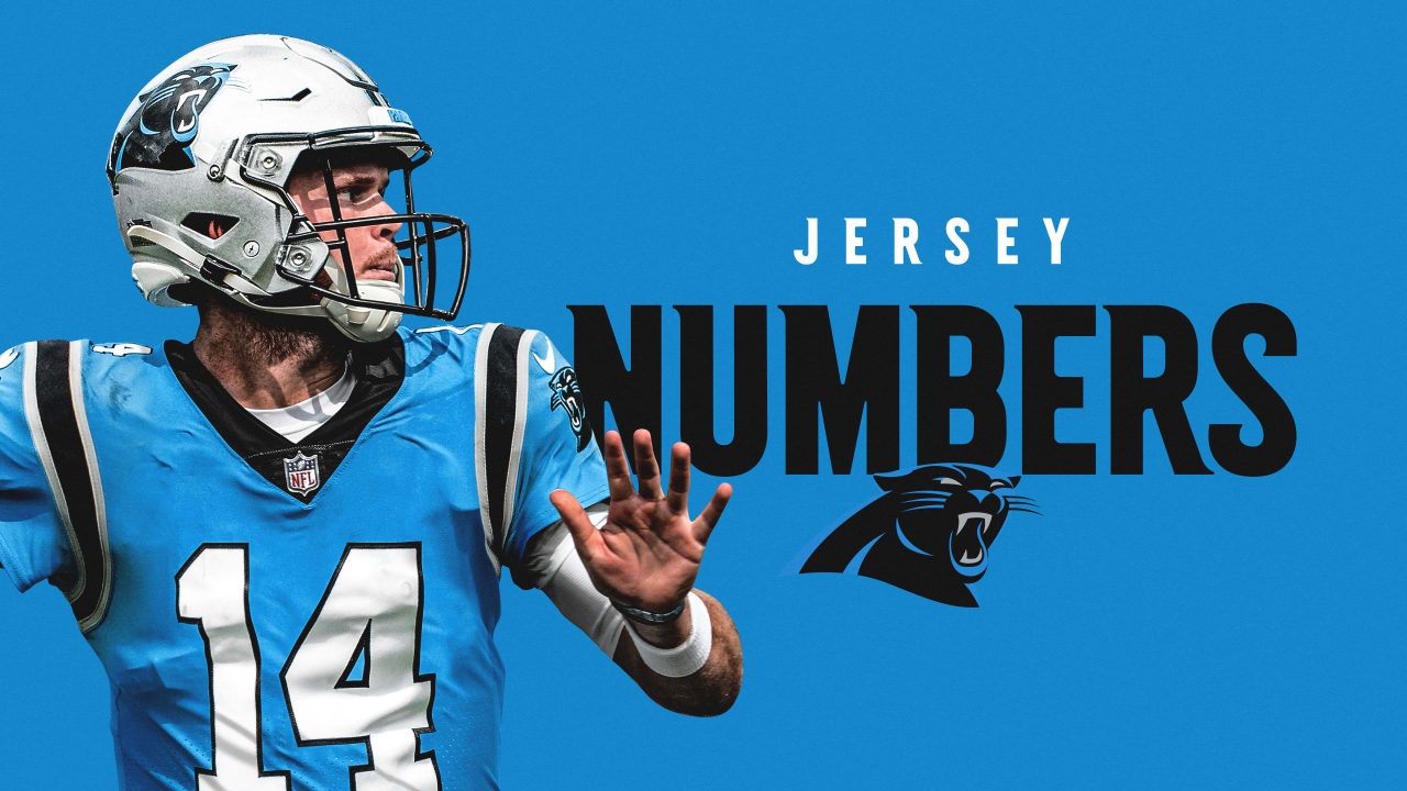 Carolina panthers on sale jersey numbers