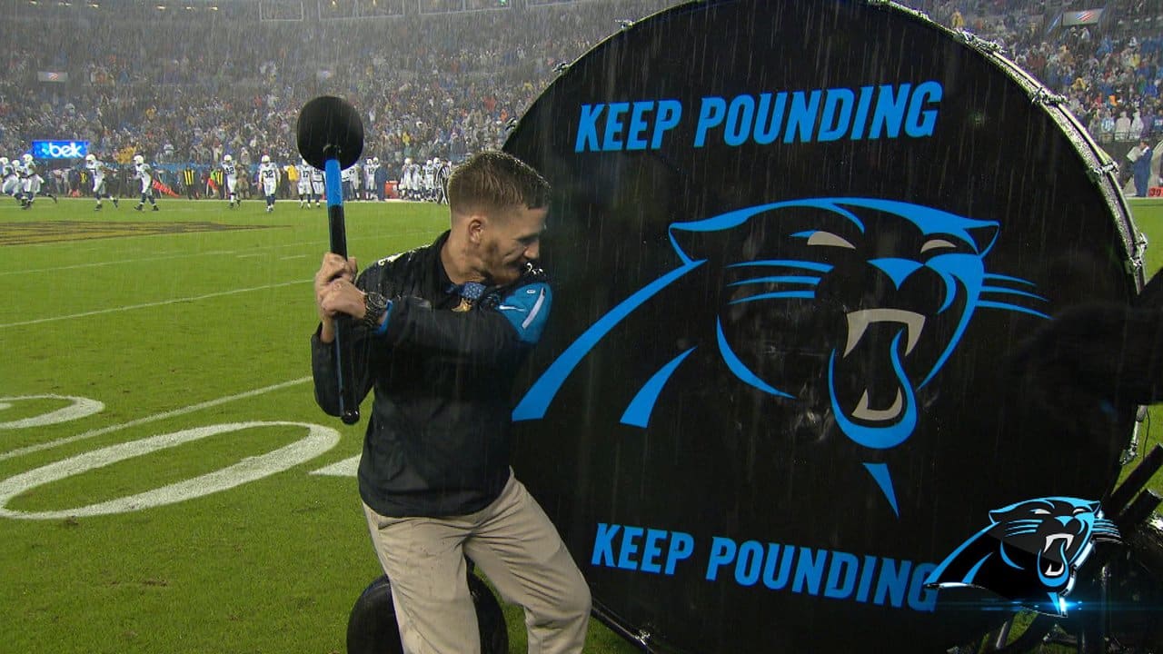 Carolina Panthers Keep Pounding Funny Football' Sticker