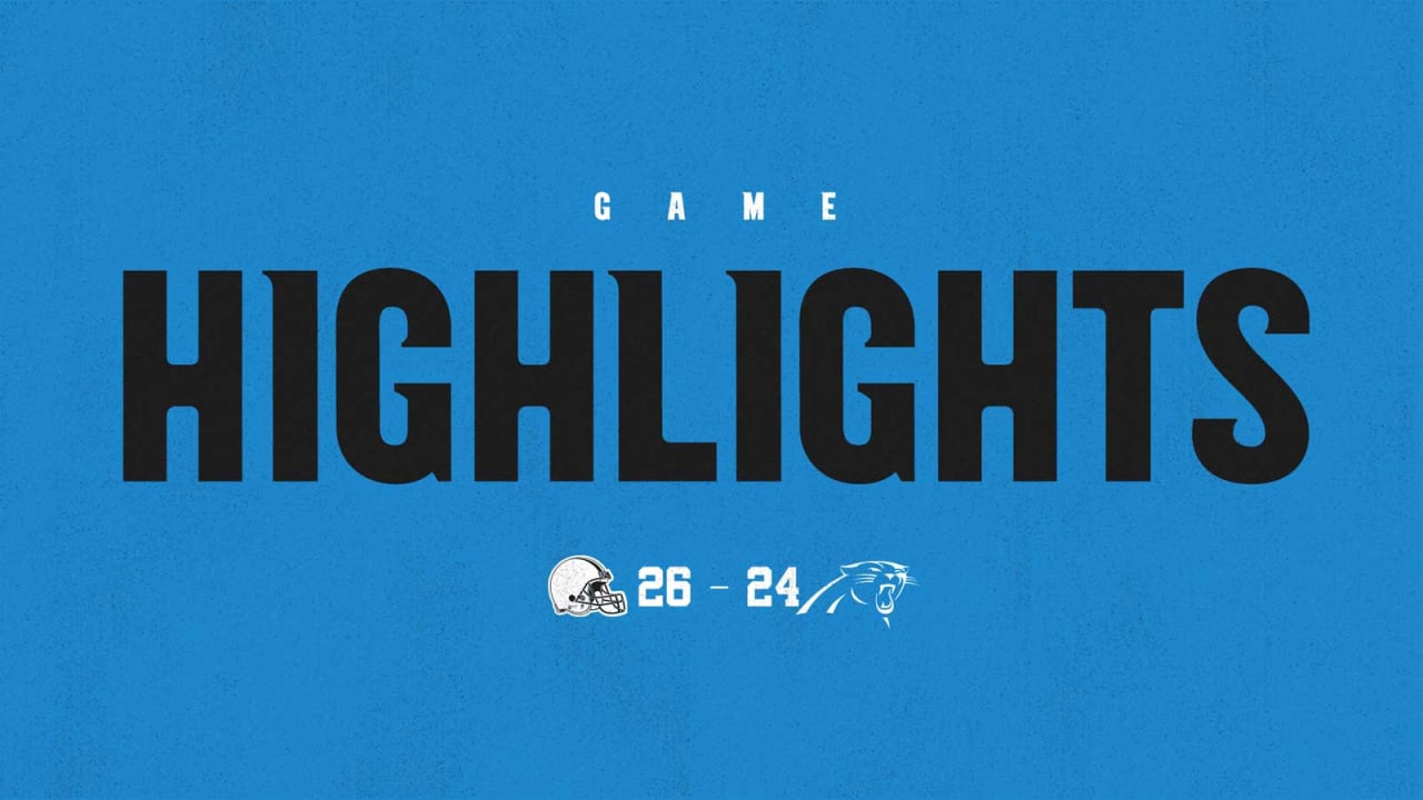 Full game highlights from Panthers-Browns game in Week 1