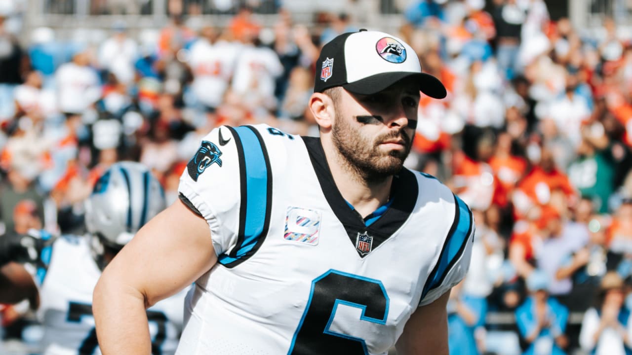 Baker Mayfield bought Carolina Panthers No. 6 from Johnny Hekker