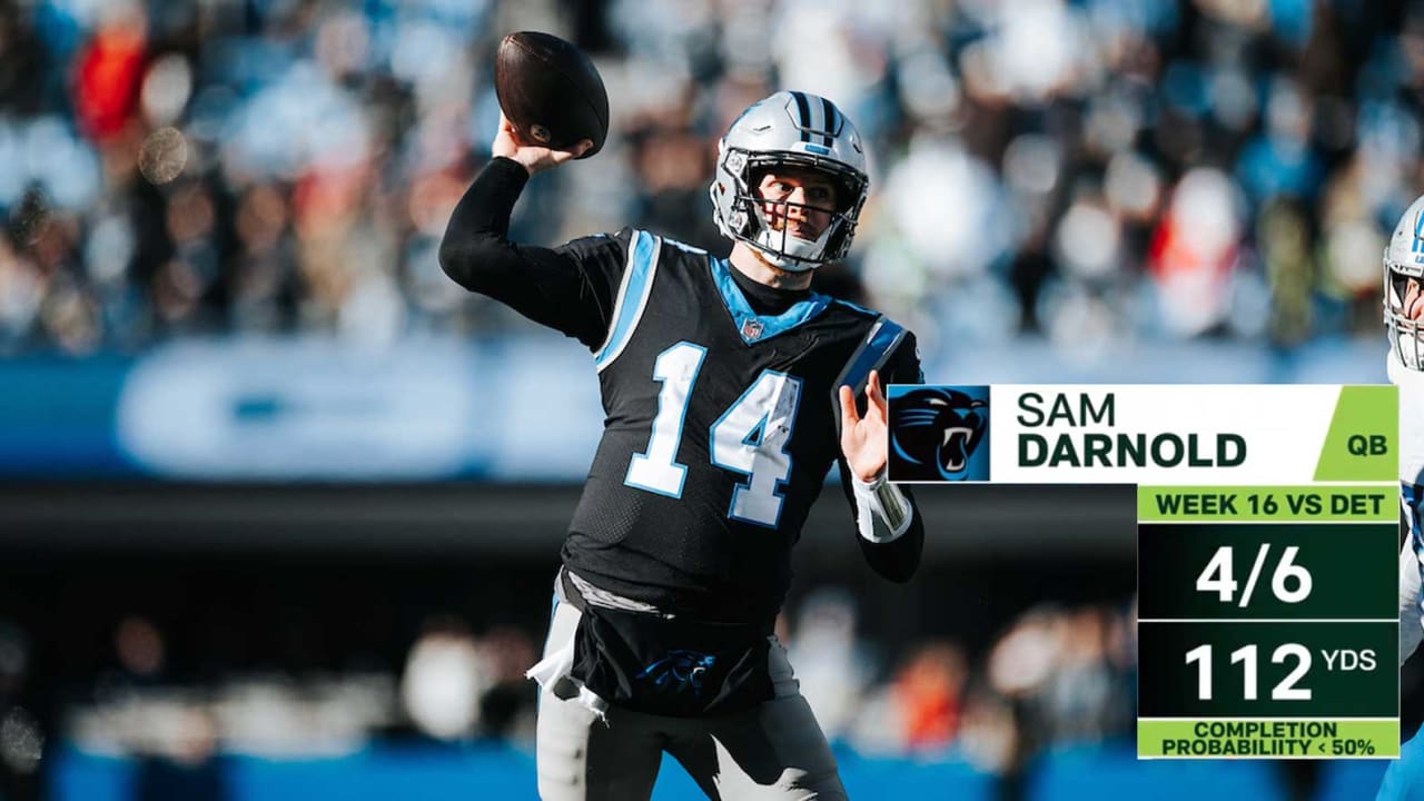 Sam Darnold posted Top 5 Next Gen Stats passing score