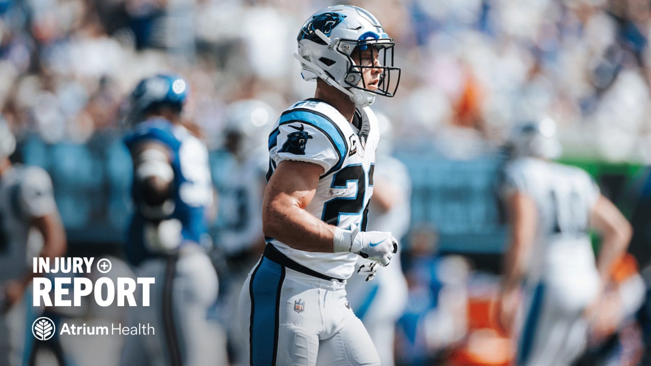 Carolina Panthers injury report: Christian McCaffrey has quad injury