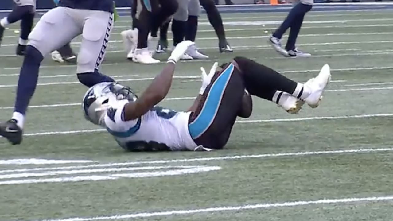 HIGHLIGHT Terrace Marshall Jr. makes incredible catch between his legs