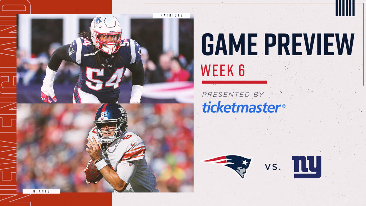 Game Preview: Patriots at Giants