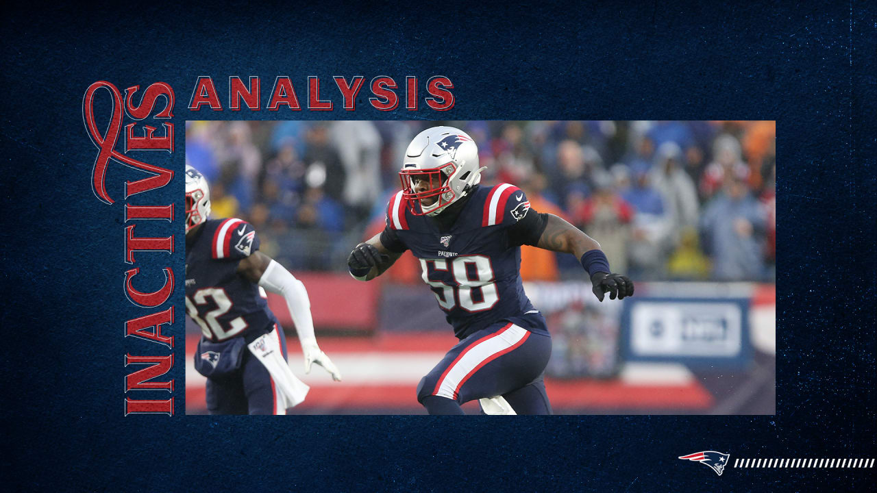 Inactive Analysis: David Andrews, Trent Brown Active for the Patriots vs.  Bills on Thursday Night