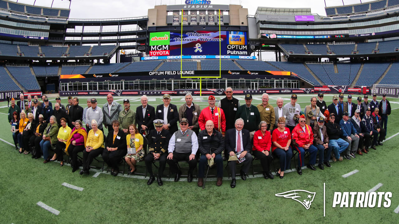 Photos: Patriots Honor Vietnam Veterans At Gillette Stadium