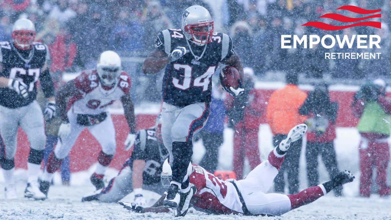 Throwback Photos Patriots vs. Cardinals in the snow, presented by Empower