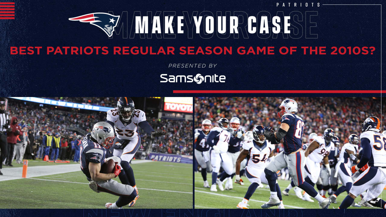 Samsonite Make Your Case Best Patriots Regular Season Game