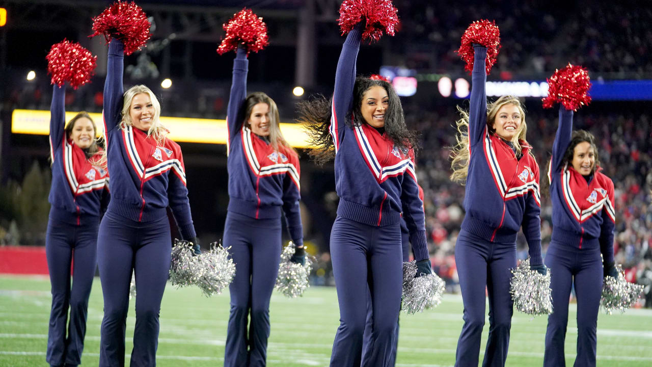 Cheerleaders Perform During Patriots - Bills Game