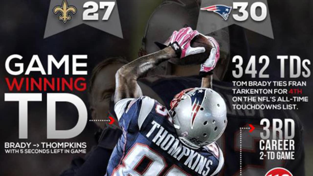 Infographic: Patriots vs. Saints inside the numbers