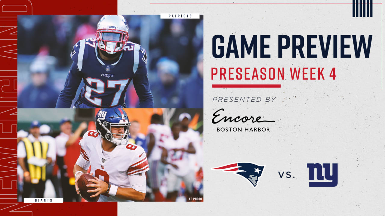 Game Preview Giants at Patriots