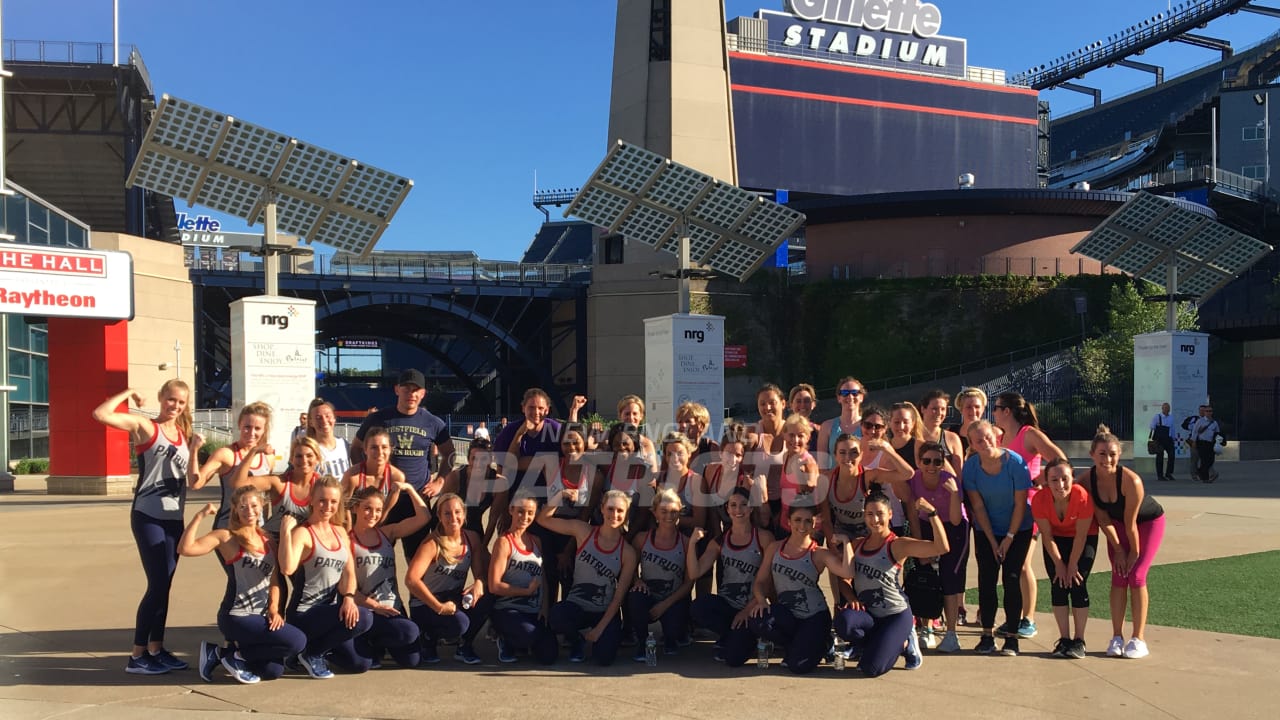 Patriots Cheerleaders Fitness Night at Patriot Place