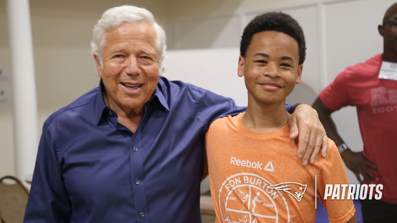 Robert Kraft Matthew Slater welcome back campers to Ron Burton