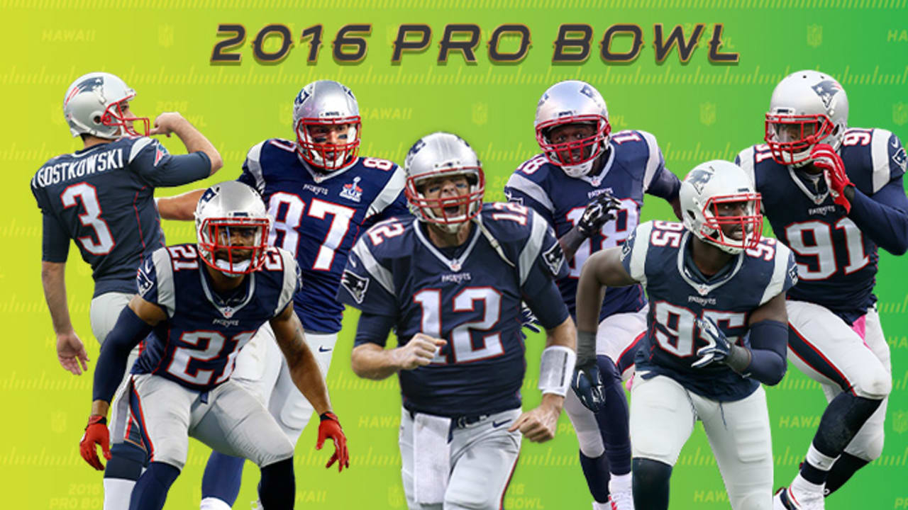 Tom Brady, Rob Gronkowski, Malcolm Butler among seven Patriots