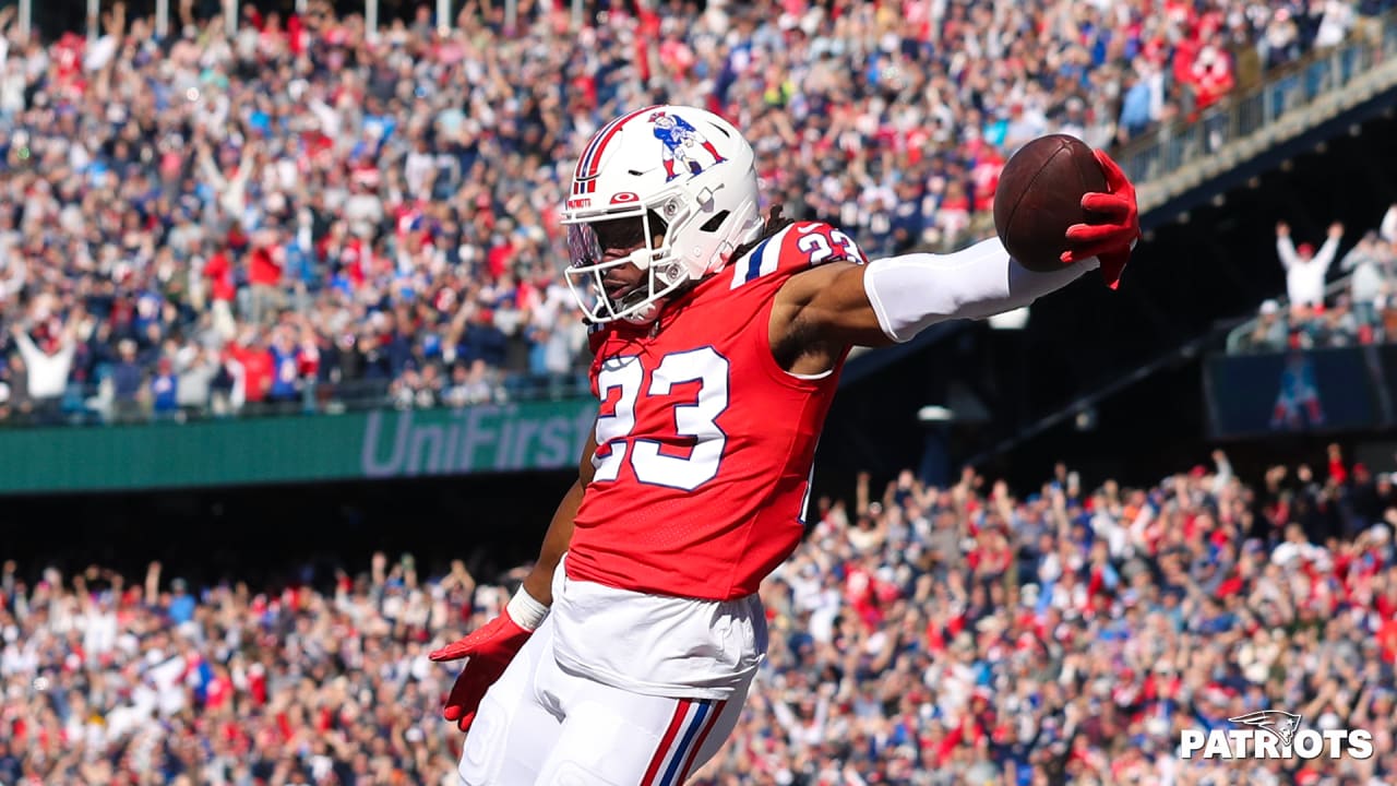 New England Patriots safety Kyle Dugger (23) during the second half of an  NFL football game, Sunday, Jan. 2, 2022, in Foxborough, Mass. (AP  Photo/Steven Senne Stock Photo - Alamy