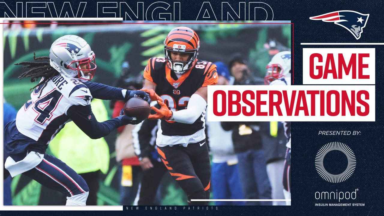 The Bengals fell to the New England Patriots 34-13 in Week 15.