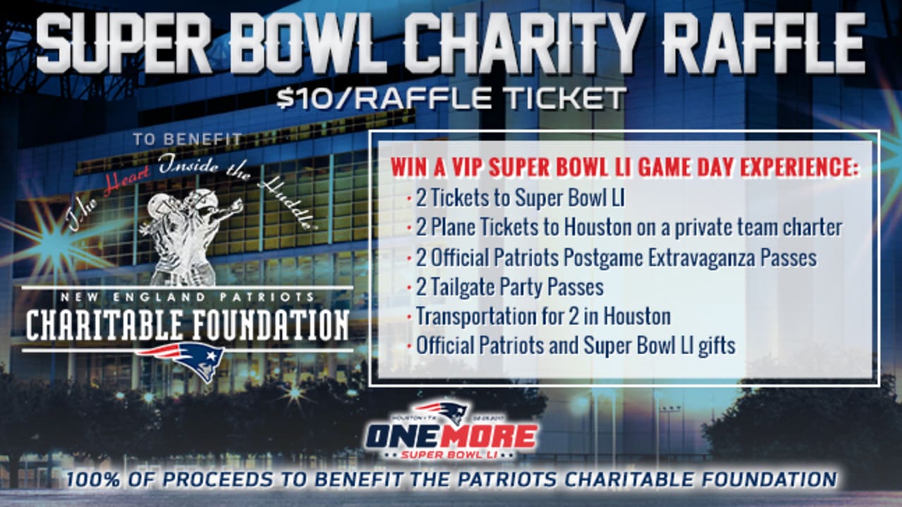 Patriots Charitable Foundation Raffling VIP Experience for AFC Championship  Game this Sunday