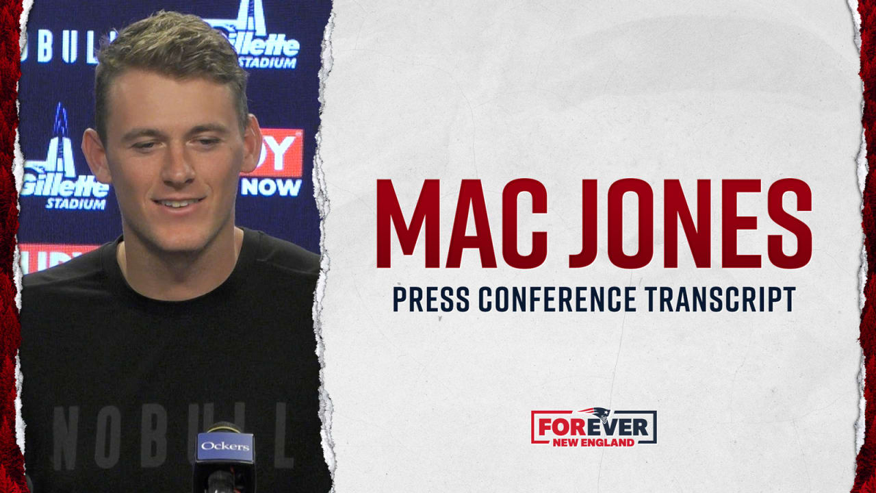 Transcript: Mac Jones Press Conference 11/16