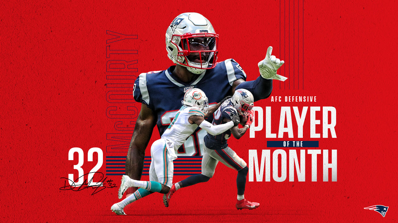 Devin McCourty named the AFC Defensive Player of the Month