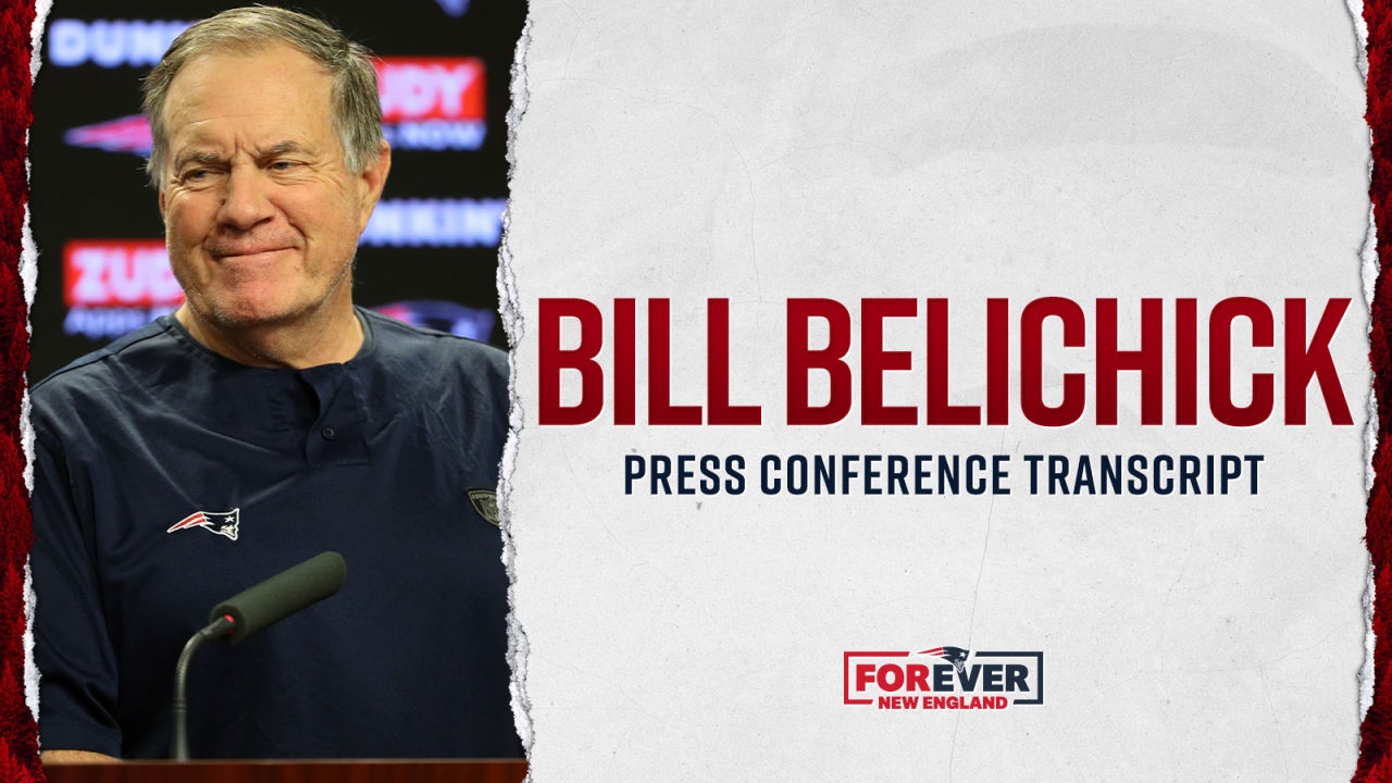 Transcript: Bill Belichick Press Conference 8/8 - Vimarsana News