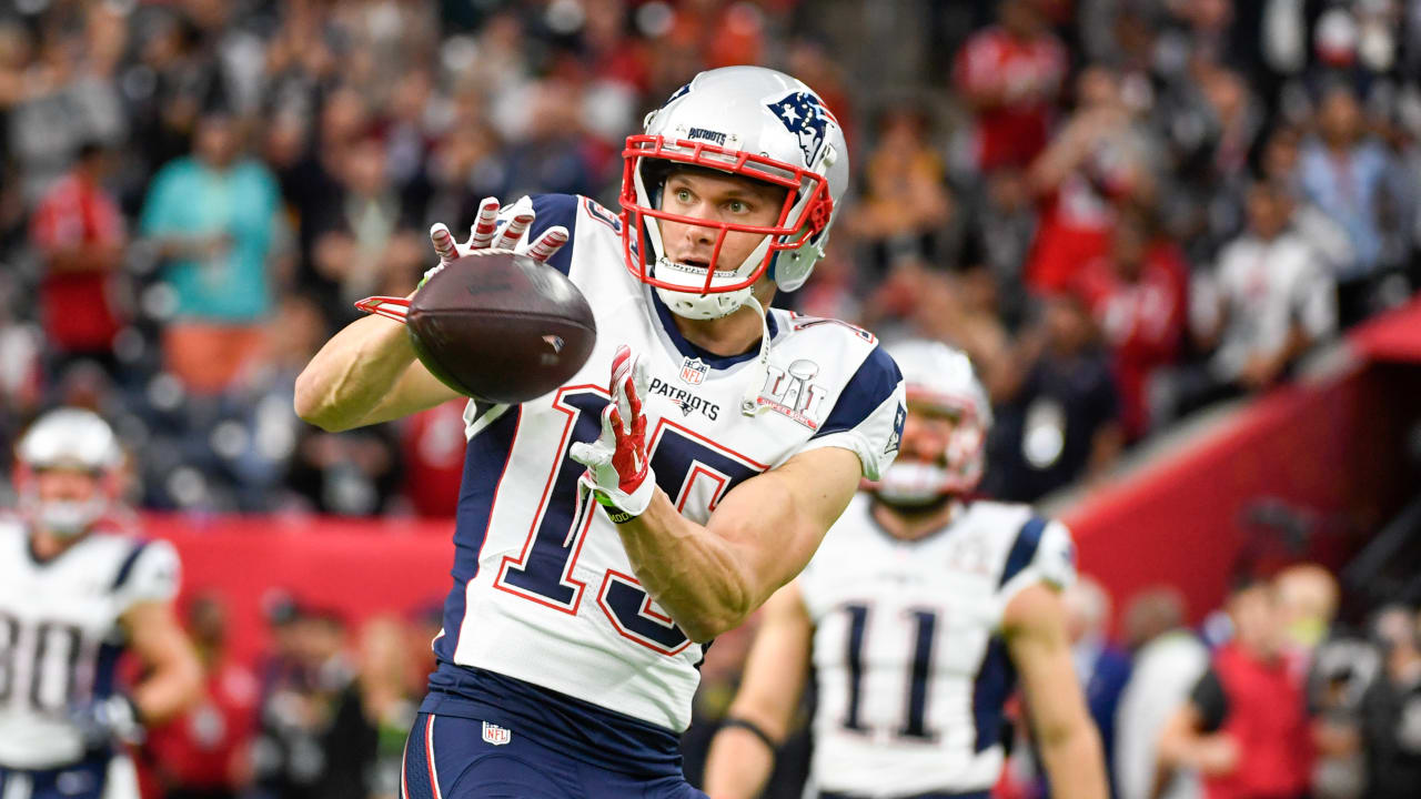 New England Patriots wide receiver Chris Hogan (15) during Monday Night  Football against the Buffalo Bills, October 29, 2018, in Orchard Park, NY.  (AP Photo/Chris Cecere Stock Photo - Alamy