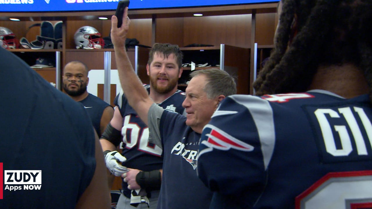 Locker Room Celebration Following The Win Over The Steelers