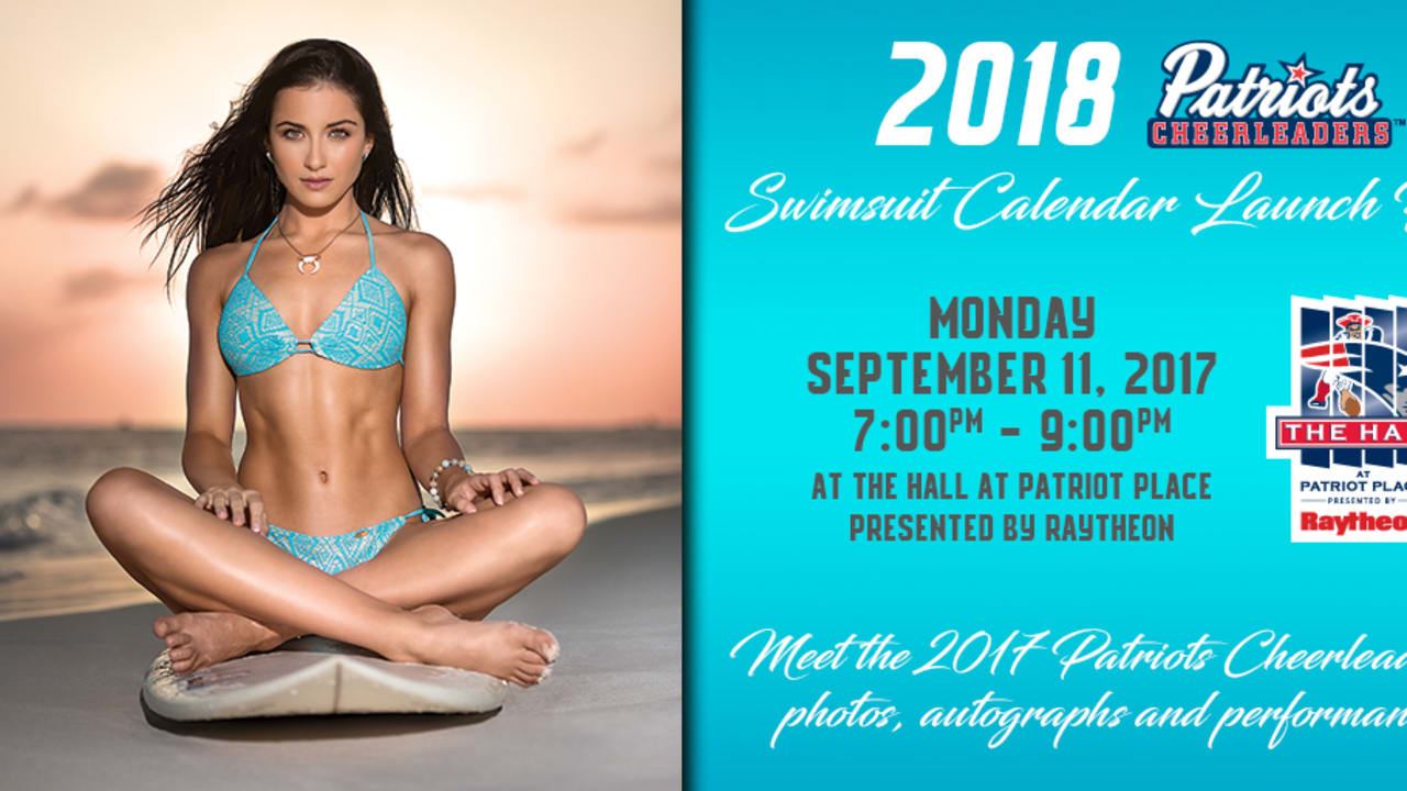 Patriots Cheerleaders 2018 Swimsuit Calendar Launch Party
