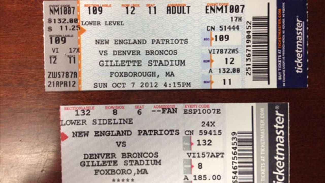 gillette stadium patriots tickets