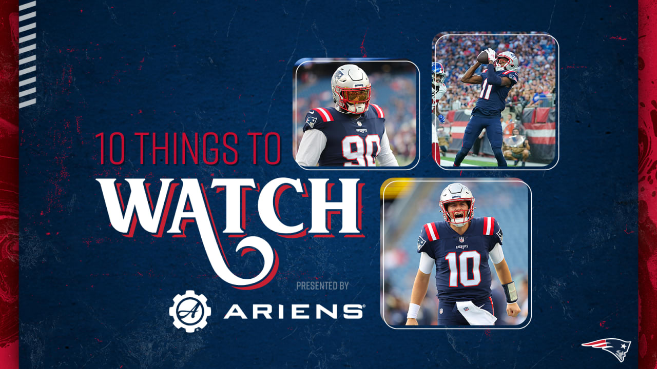 10 to Watch: Starter intrigue as Pats face Panthers.