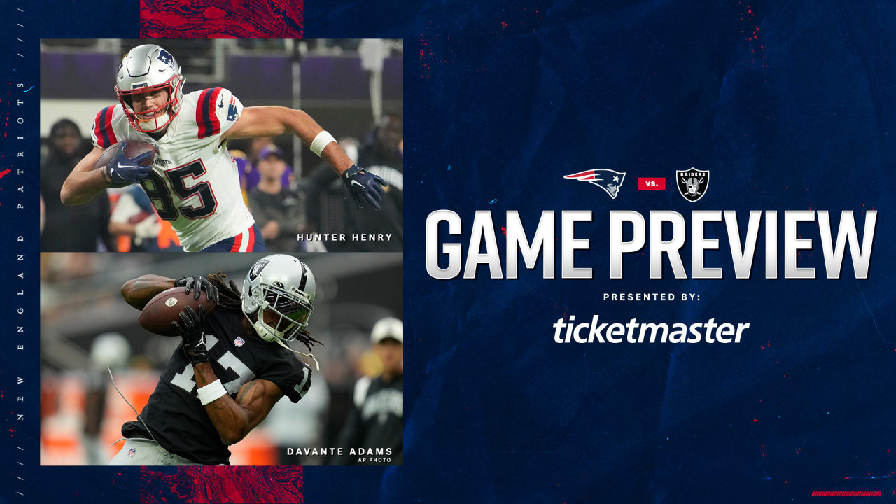 Game Preview New England Patriots at Las Vegas Raiders