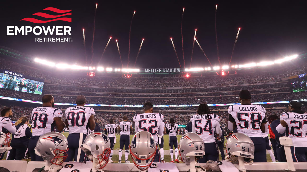 Throwback Photos Patriots vs. Jets on Monday Night Football, presented by Empower