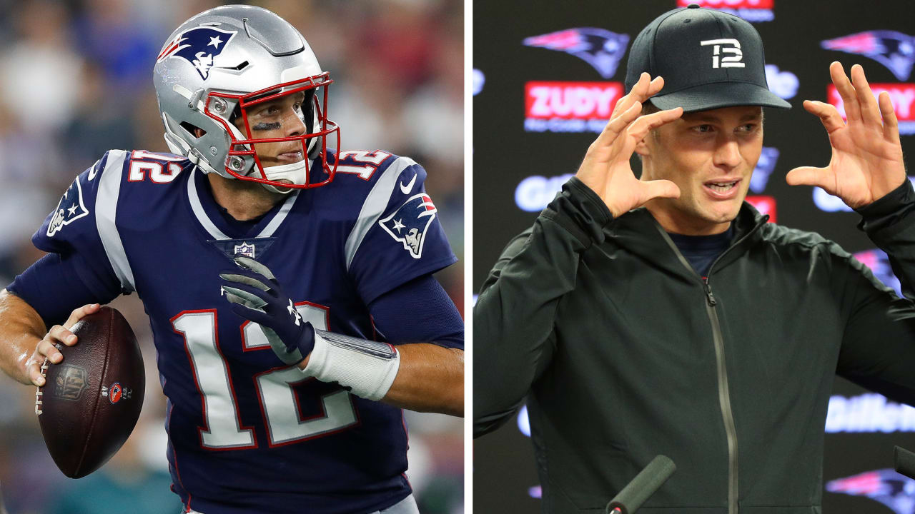 Tom Brady Wears Giant Hat At Patriots Preseason Game