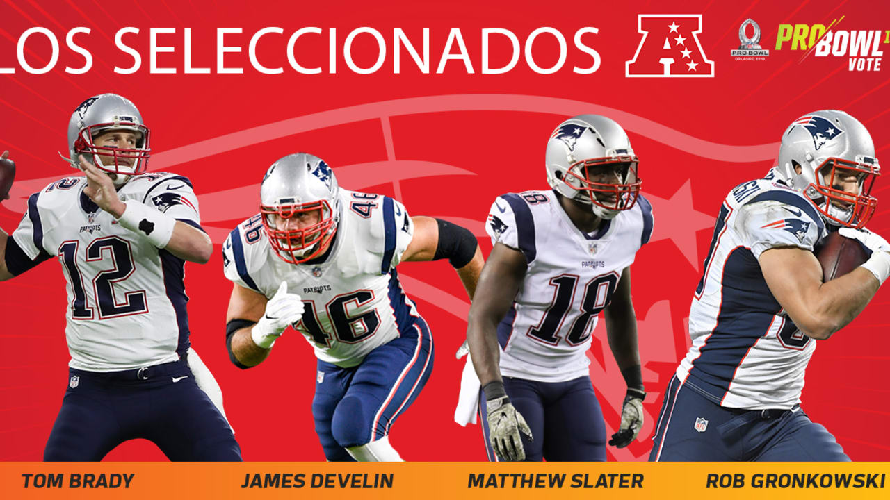 Cuatro jugadores de los Patriots seleccionados al Pro Bowl