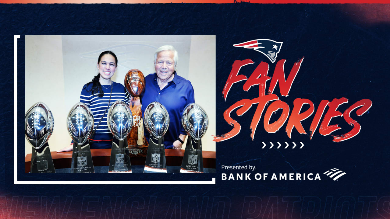 Fanático de los Patriotas Grateful mexicanos sorprende a Robert Kraft con el trofeo Ironwood Lombardi