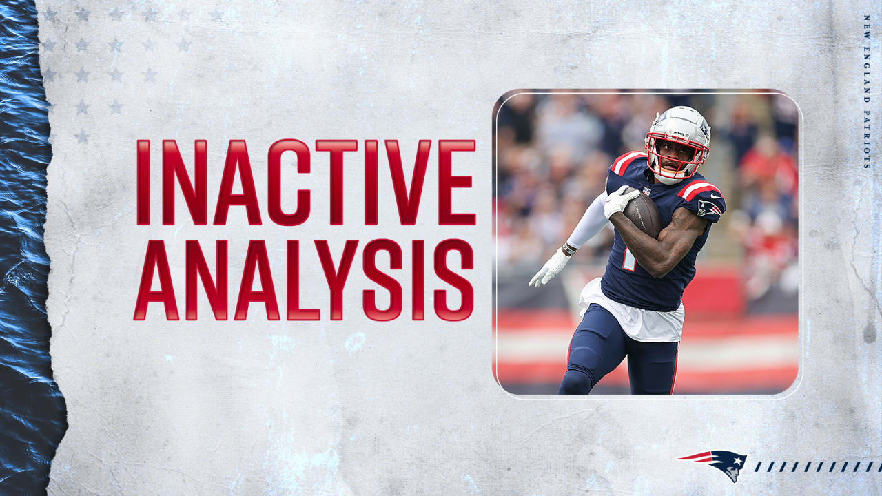 Patriots inactives: Three starters return, two starters out vs