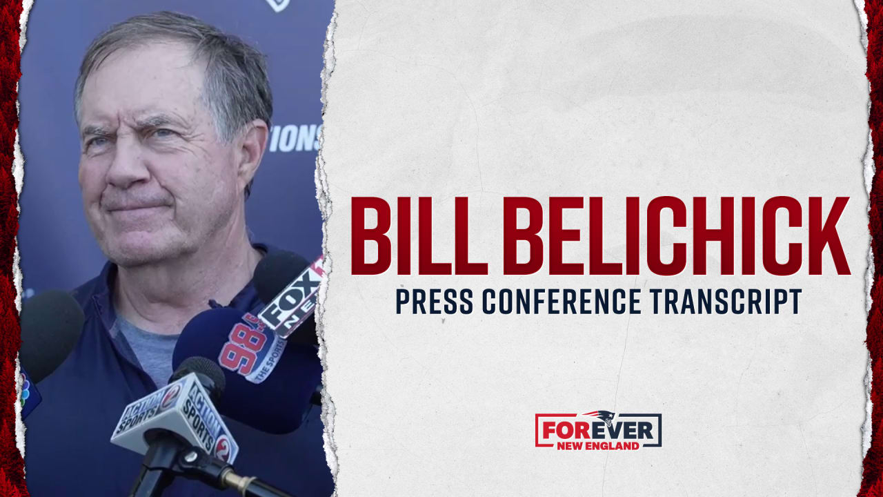 Transcript: Bill Belichick Press Conference 10/2